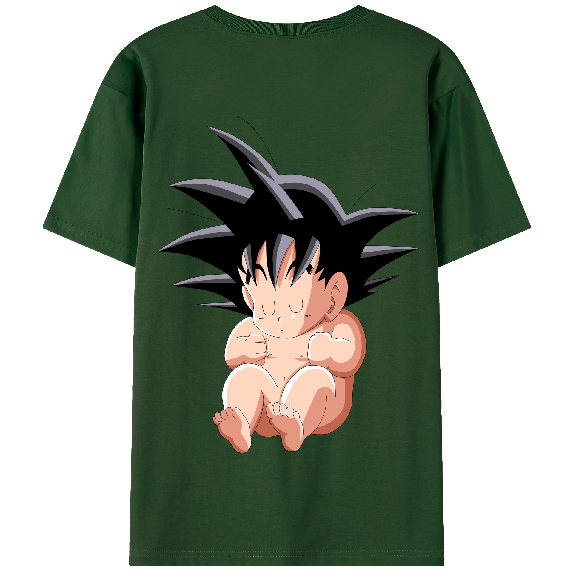 （画像用） ドラゴンボール 孫悟空（そん ごくう）Son Goku カカロット DRAGON BALL Kakarotto 綿100％半袖Tシャツ（背面プリント）